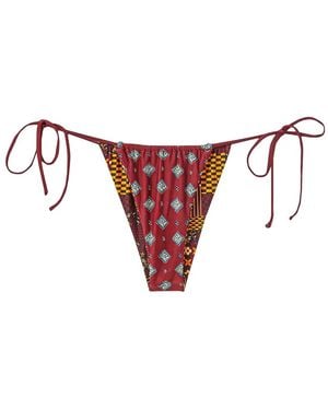 Kith Tova Bikinihöschen Im Mustermix - Rot