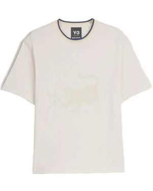 Y-3 X Wales Bonner Tiger-Print Ringer T-Shirt - White