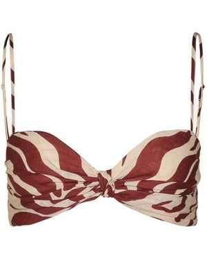 Johanna Ortiz Nudos Del Mar Knot Top - Pink