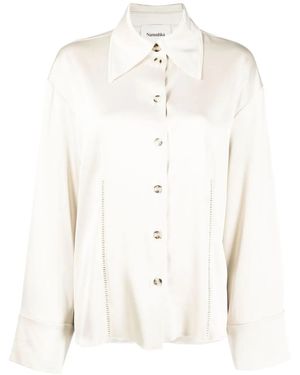 Nanushka Camisa Caio con costuras escalonadas - Multicolor