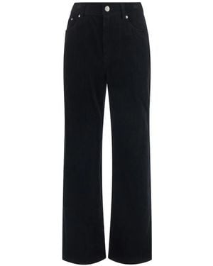 DUNST Straight-Leg Trousers - Zwart