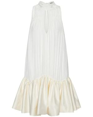 ROTATE BIRGER CHRISTENSEN Gathered Mini Dress - White