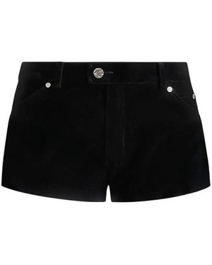 Manière De Voir Shorts Samia De Terciopelo - Negro
