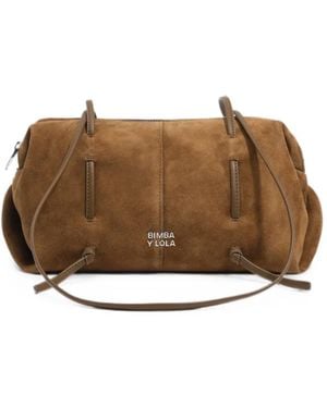 Bimba Y Lola Suede Lolita Bag - Marrone