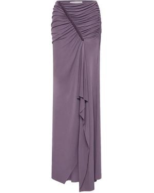 Christopher Esber Shibari Jersey Maxi Skirt - Purple