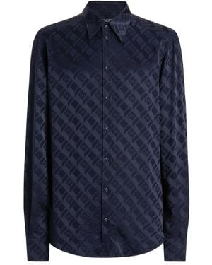 Dolce & Gabbana Monogram Shirt - Blue