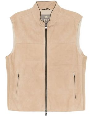 N.Peal Cashmere Gilet Belgravia - Neutro