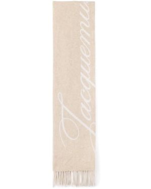 Jacquemus Fringed Scarf - White