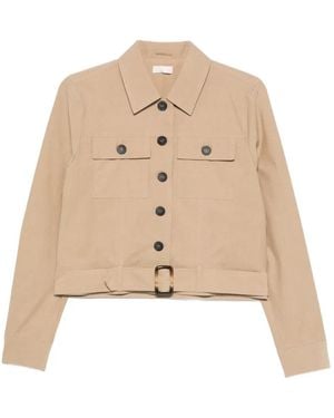 Liu Jo Button Pockets Jacket - Natural
