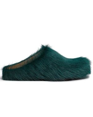 Marni Fussbett Sabot Slipper - Grün