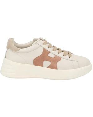 Hogan Rebel Leather Sneakers - Blanc