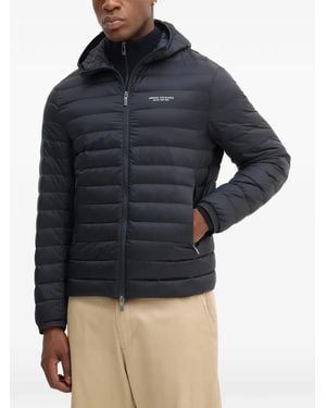 ARMANI EXCHANGE Hooded Padded Jacket - Blue