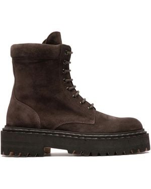 Officine Creative Blossom Lace-Up Boots - Brown