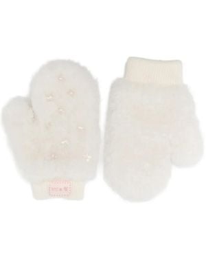 Rockfish Guantes De Pelo De X Susan Fang - Blanco