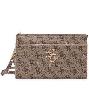 Guess Bolso De Hombro Para Móvil Con Monograma Del Logo - Gris