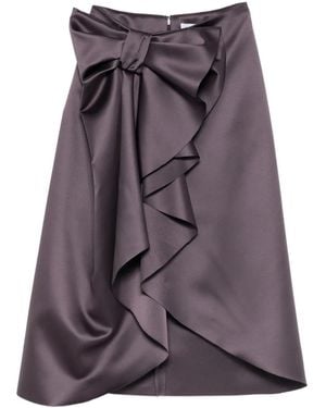 Viktor & Rolf Jupe Mi-Longue À Détail De Nœud - Violet