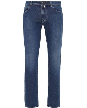 Billionaire Low-Rise Slim-Cut Jeans - Blue