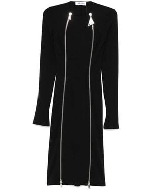The Attico Fitted Midi Dress - Black