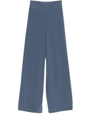 JOSEPH Pantalones Palazzo Rihani Con Cinturilla Elástica - Azul
