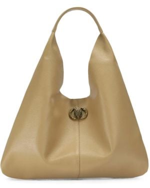 Kurt Geiger Large Chelsea Slouch Bag - Natural