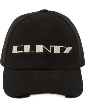 Rick Owens Casquette À Logo Brodé - Noir
