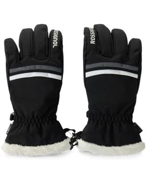 Rossignol R-Shell Dry Faux-Fur Trim Ski Gloves - Black