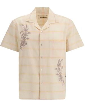 BAZISZT Provence Embroidered Shirt - Natural