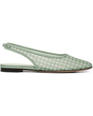 Vince Daphne Gingham Sandals - Green