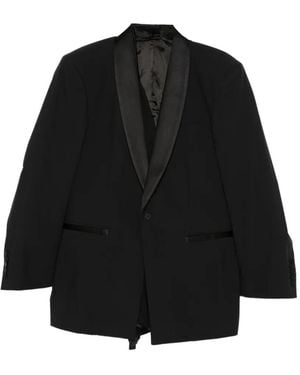 ALAINPAUL Shawl Collar Jacket - Black