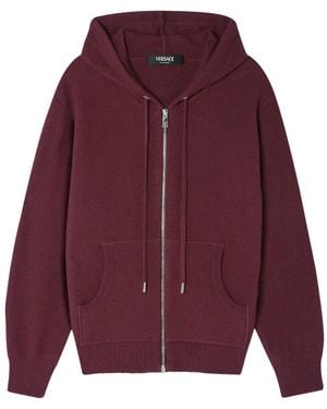 Versace Zip Hoodie - Purple
