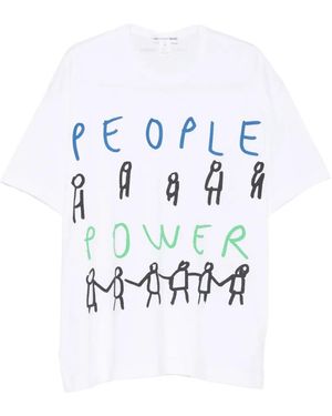 Comme des Garçons Graphic-Print T-Shirt - White