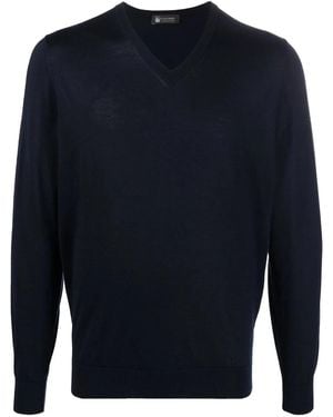 Colombo Schmaler Kaschmirpullover - Blau