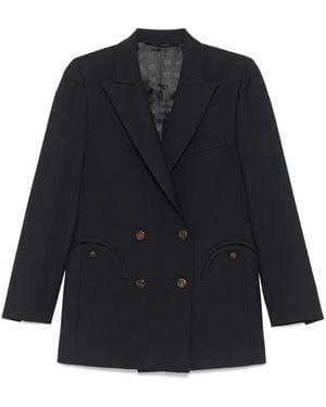 Blazé Milano First Class Everyday Double-Breasted Blazer - Blue