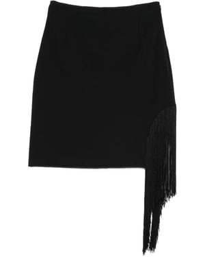 Pinko Fringed Mini Skirt - Black