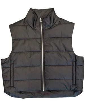 HELLSTAR Quilted Star-Embroidered Puffer Gilet - Black