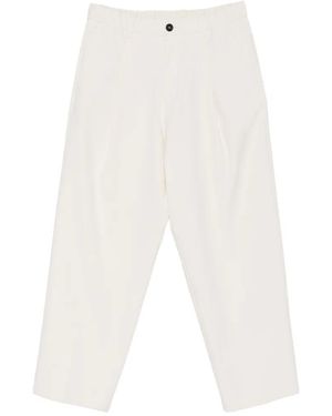 Herno Pleated Trousers - White