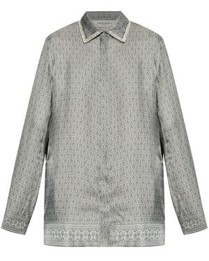 Golden Goose Shirt With Decorative Collar - Grey