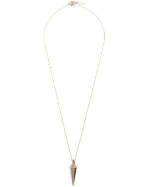 Eddie Borgo Cone Urn Pendant Necklace - White