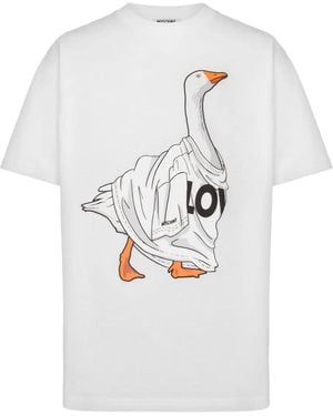 Moschino Goose-Print T-Shirt - White