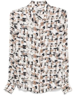 Liu Jo Geometric-Print Shirt - White