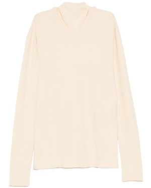 Lemaire High-Neck T-Shirt - White