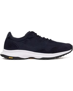 SCAROSSO Lace-Up Suede Sneakers - Blue