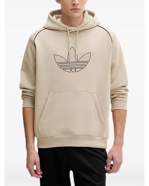 adidas ロゴ パーカー - ナチュラル