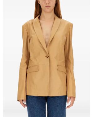 Bully Single-Breasted Jacket - Natural