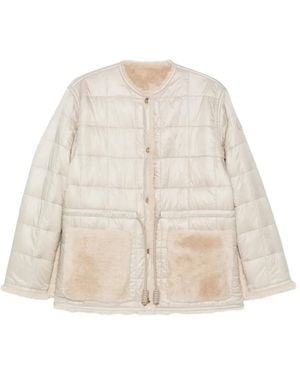 Moncler Quilted Jacket - Natural