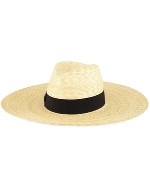 Borsalino Sophie Wide-Brim Straw Hat - Metallic