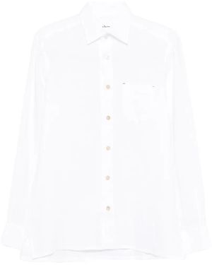 Kiton Nerano Pocket Button Shirt - White