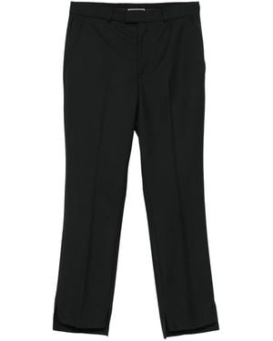 Styland Pantalon En Laine À Fentes - Noir