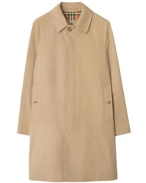 Burberry Abrigo Camden Heritage De Talle Medio - Neutro