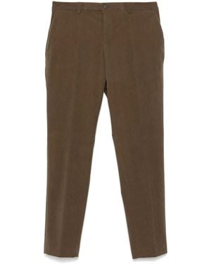 BOSS Slim-Cut Corduroy Trousers - Brown